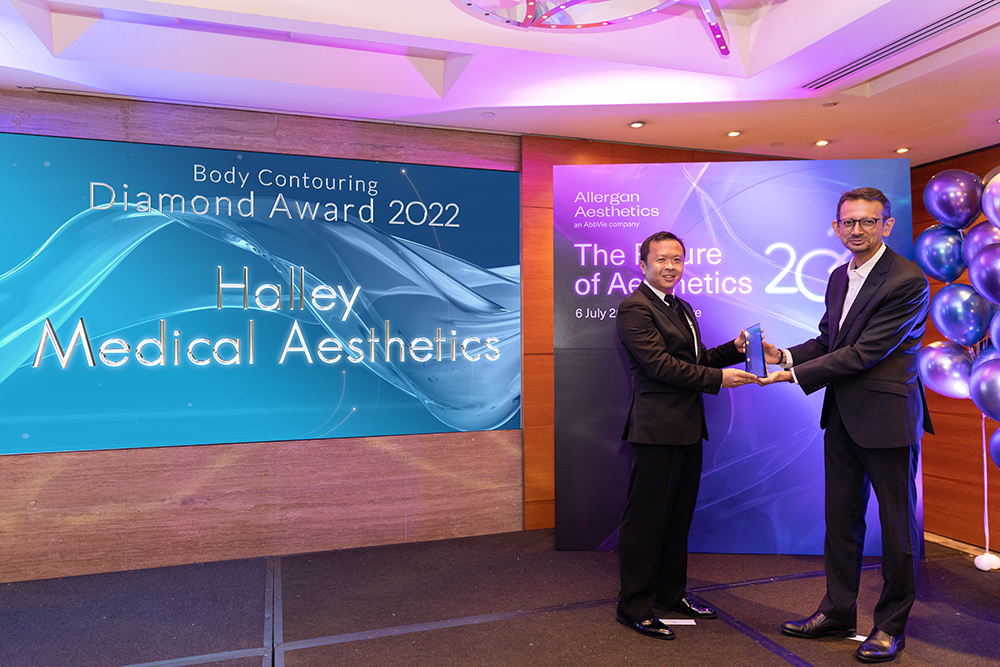 Allergan Aesthetics The Future of Aesthetics 2022 Award Ceremony for Halley Medical Aesthetics Dr. Terence Tan